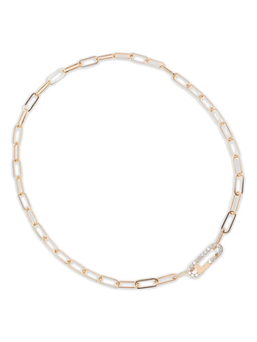 ALINKA 18K rose gold diamond Linka link-chain necklace - Rosa