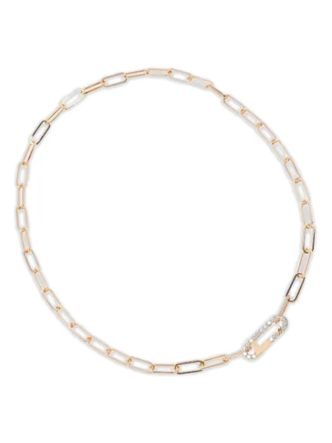 ALINKA 18K rose gold diamond Linka link-chain necklace