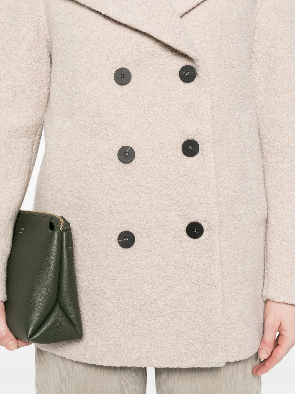 Harris Wharf London Double-breasted Jacket In Neutral