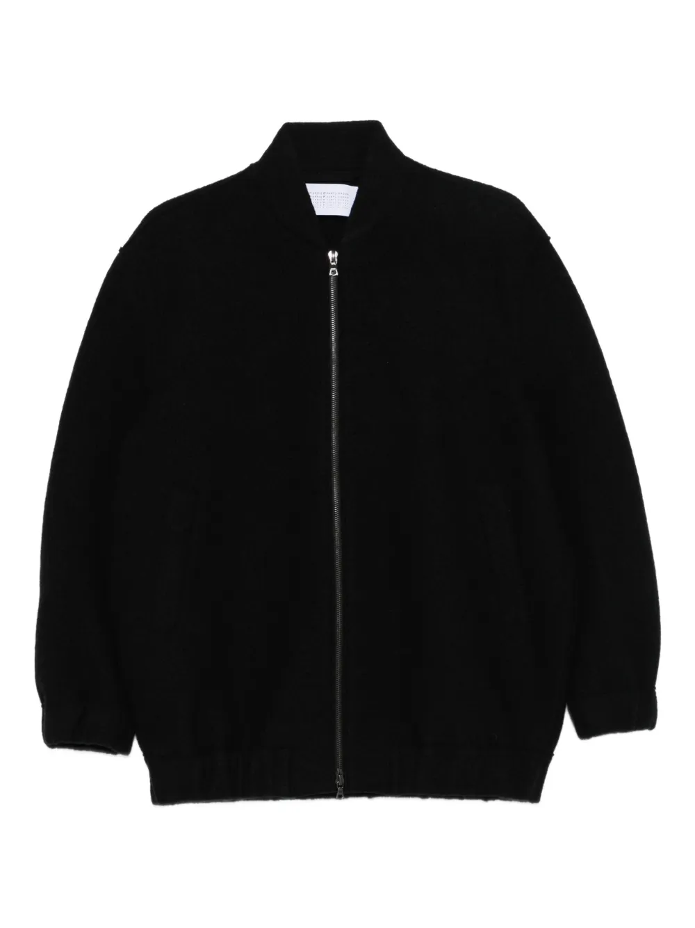 Harris Wharf London zip-front balloon-sleeve jacket | Black | Image 1