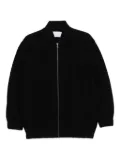 Harris Wharf London zip-front balloon-sleeve jacket - Black