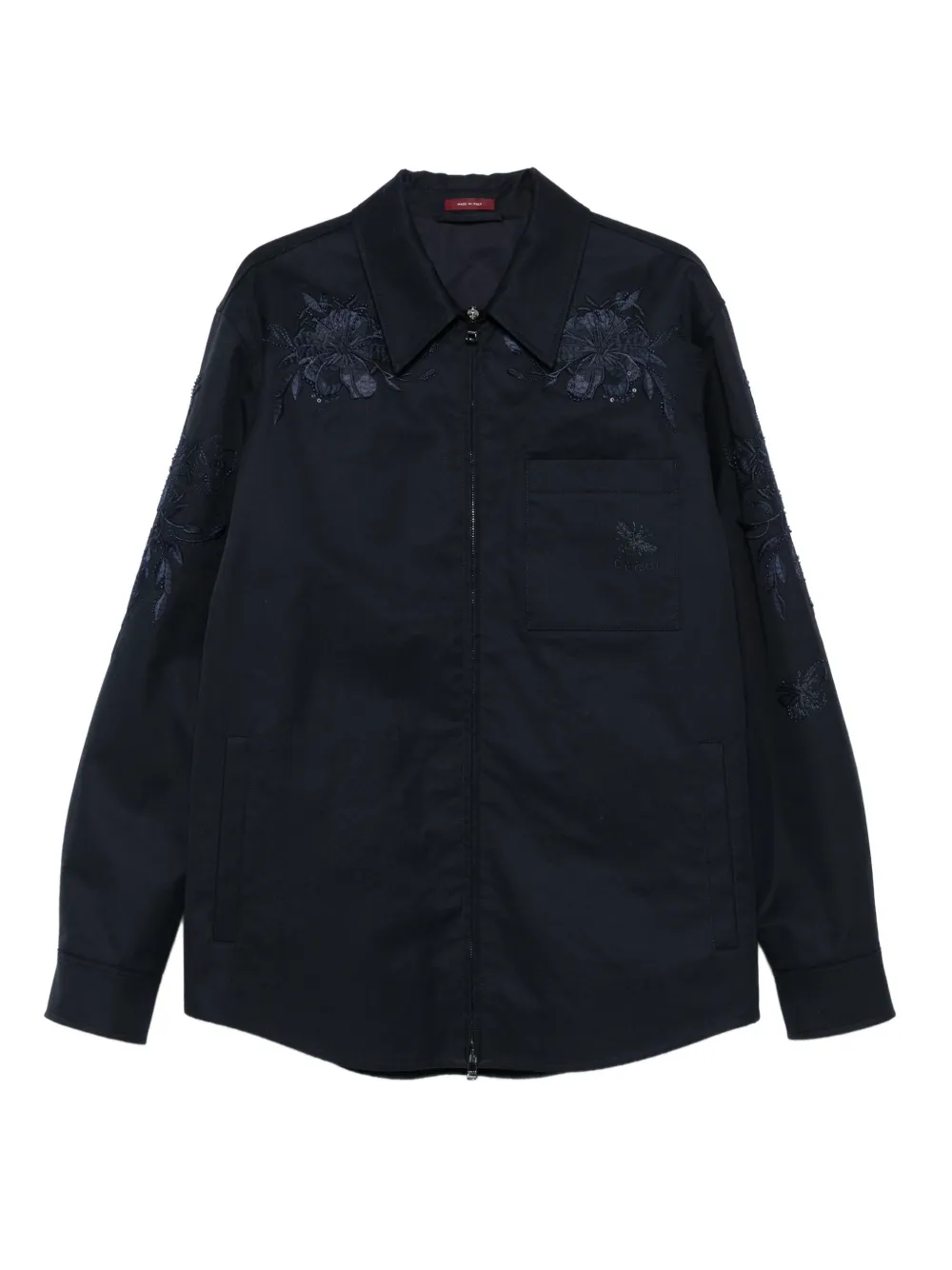 Gucci フローラル ジャケット - ブルー Gucci フローラル ジャケット - ブルー