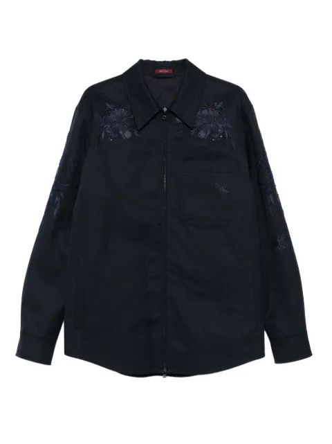 Gucci veste zippée à fleurs brodées