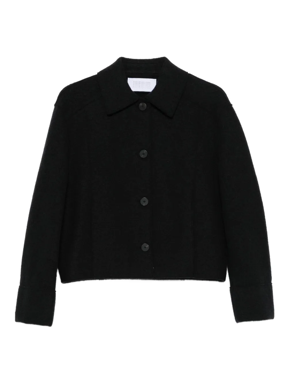 Harris Wharf London button-front collared jacket | Black | Image 1