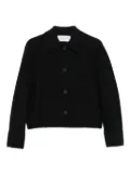 Harris Wharf London button-front collared jacket - Black