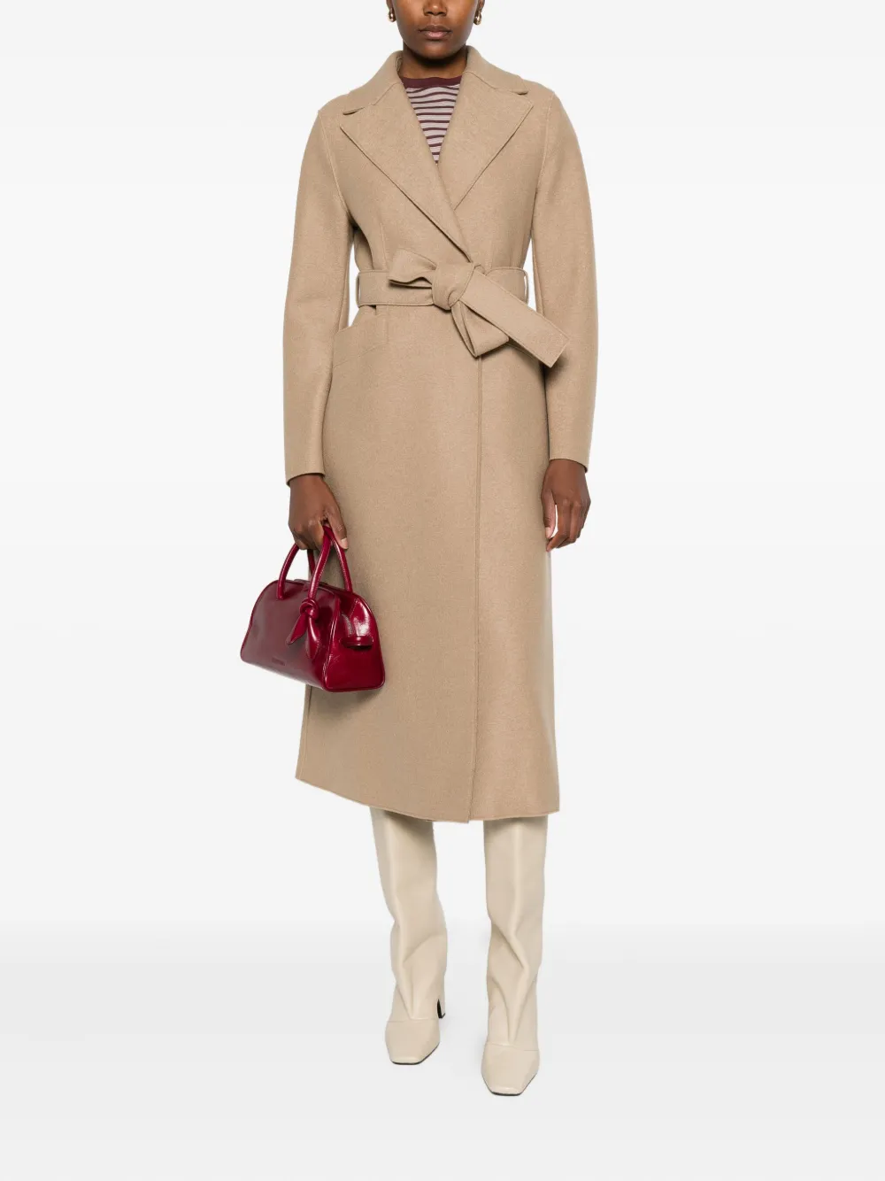 Harris Wharf London belted-wool coat | Trench Coats & Raincoats | Image 2