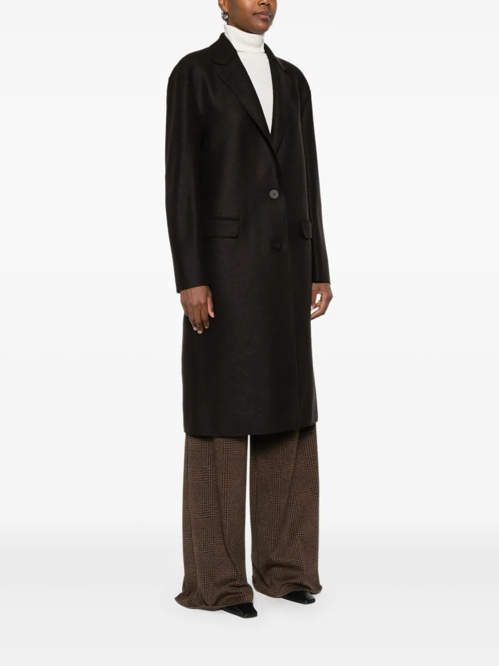 Harris Wharf London Chester jas met knoopsluiting Bruin