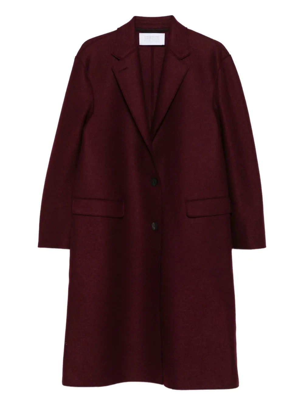 Harris Wharf London Chester button-fastening wool coat | Red | Image 1
