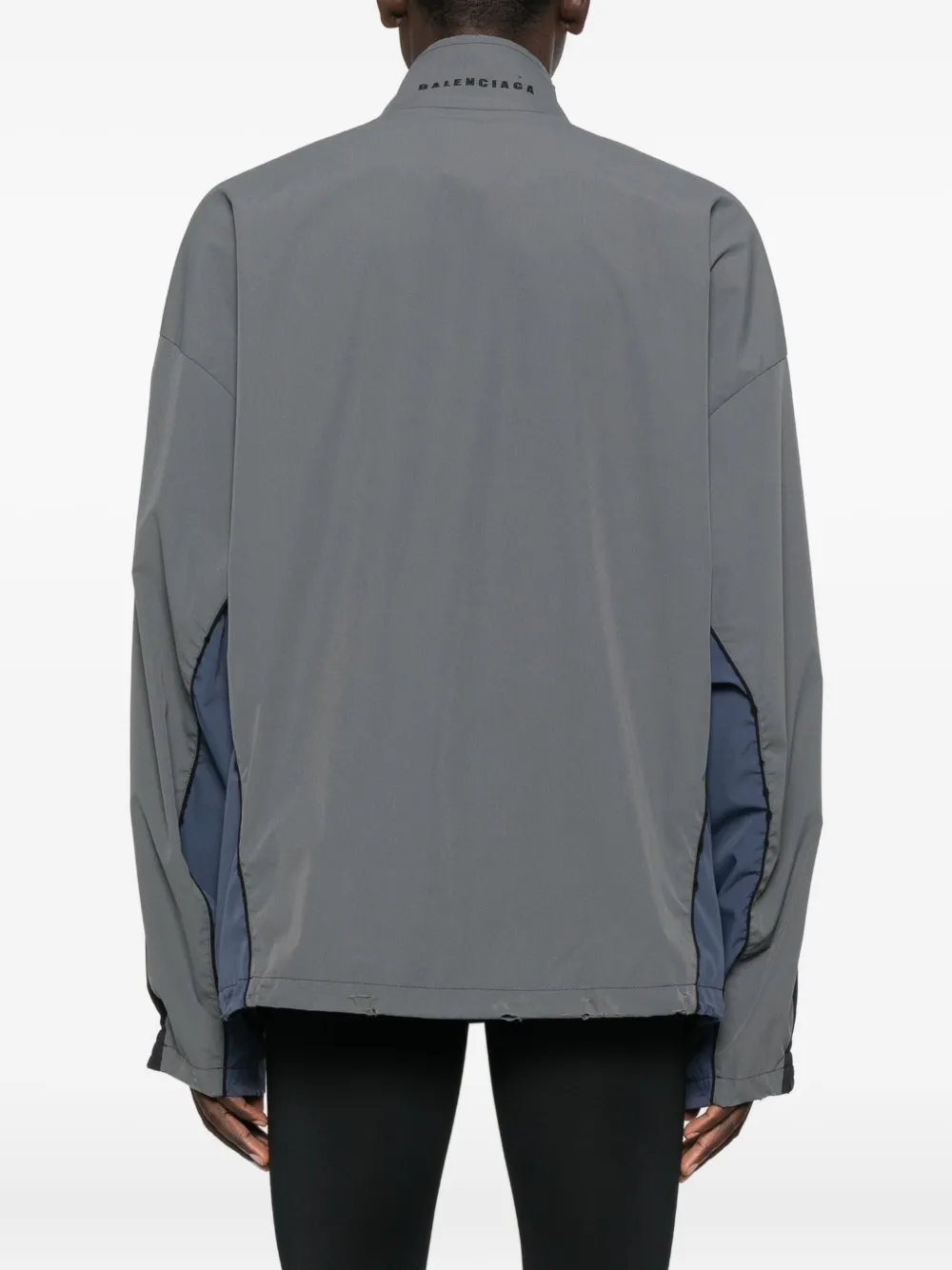 Balenciaga 50 50 jack met rits en vlakken Zwart