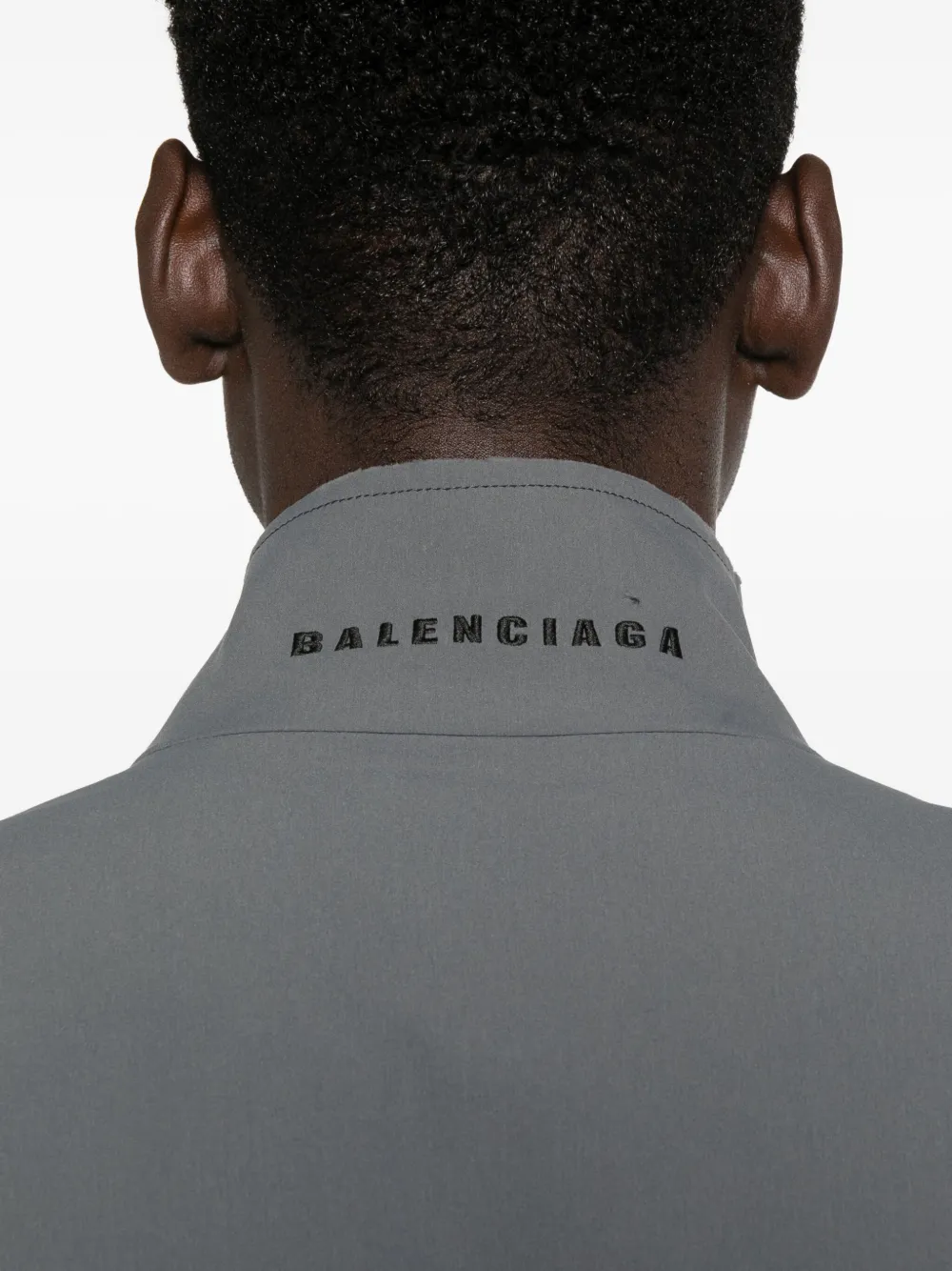 Balenciaga 50 50 jack met rits en vlakken Zwart
