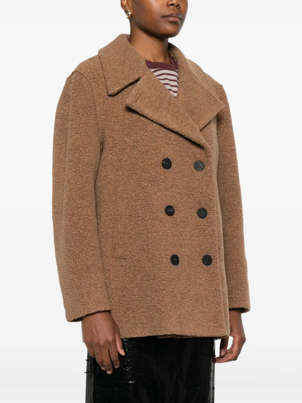 Harris Wharf London Jack met dubbele rij knopen Bruin