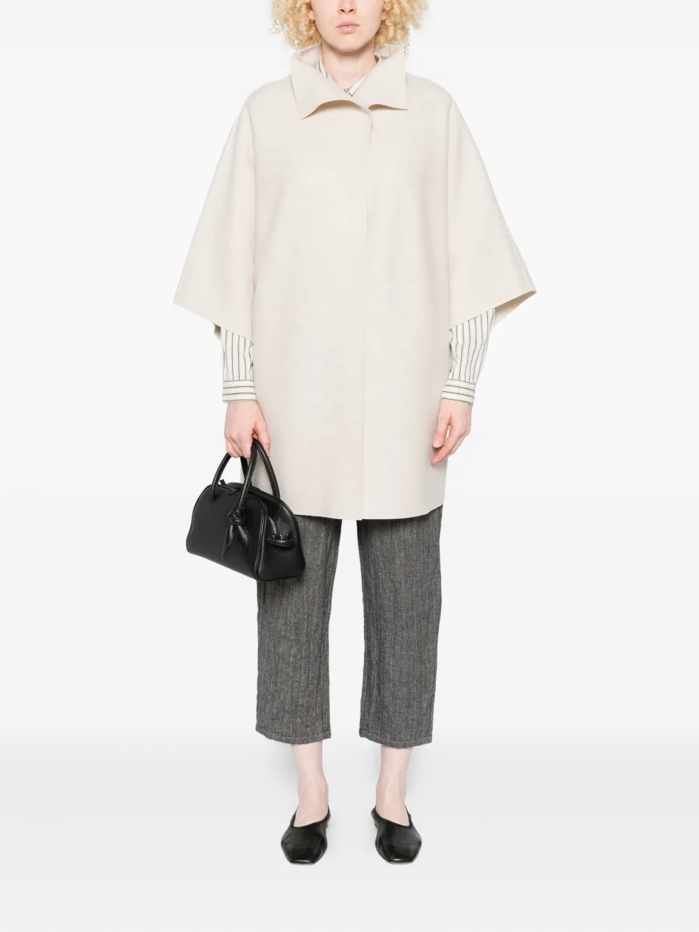 Harris Wharf London short-sleeve collared jacket | Oversized Jackets | Image 2