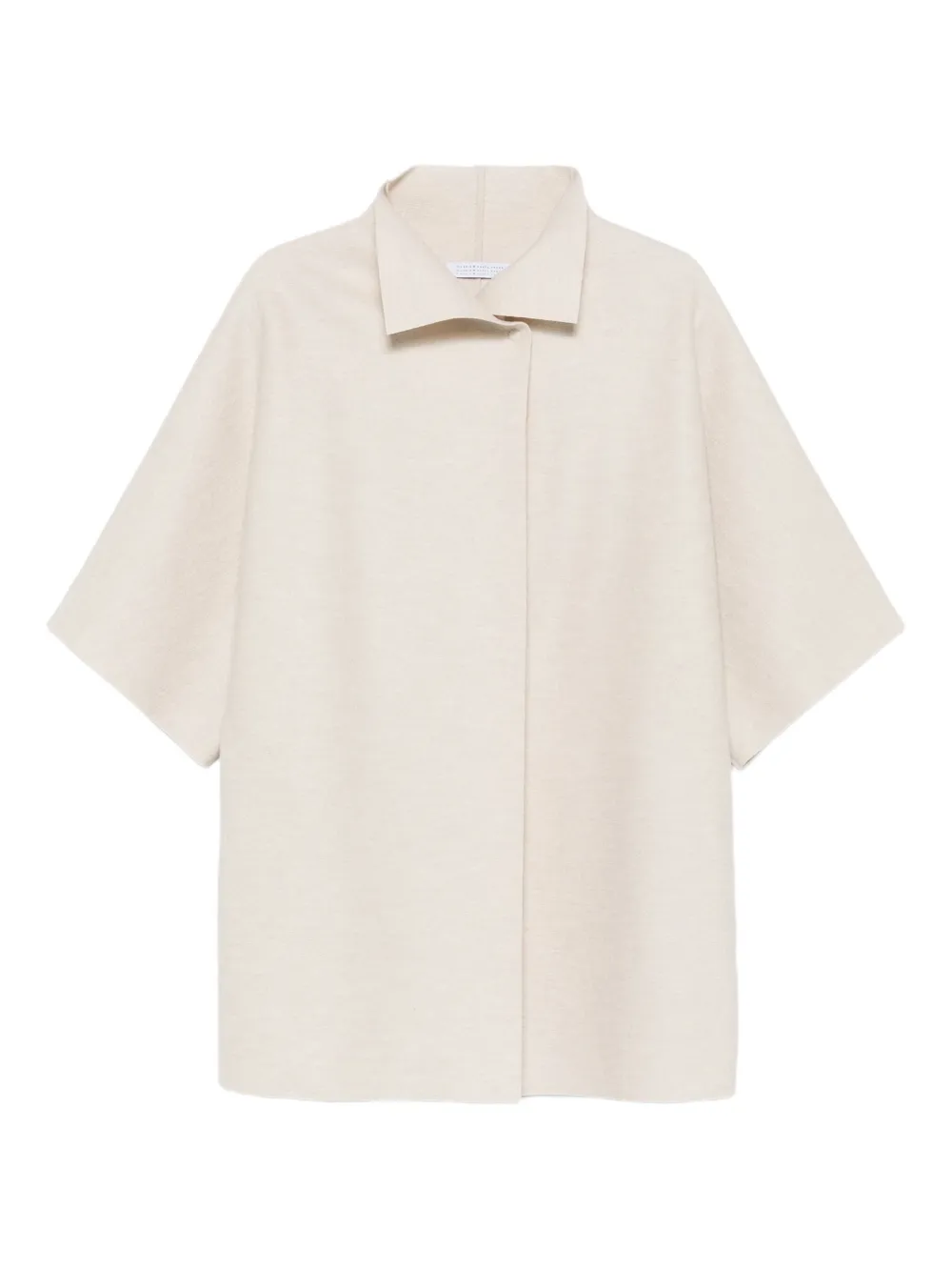 Harris Wharf London short-sleeve collared jacket | Neutrals | Image 1