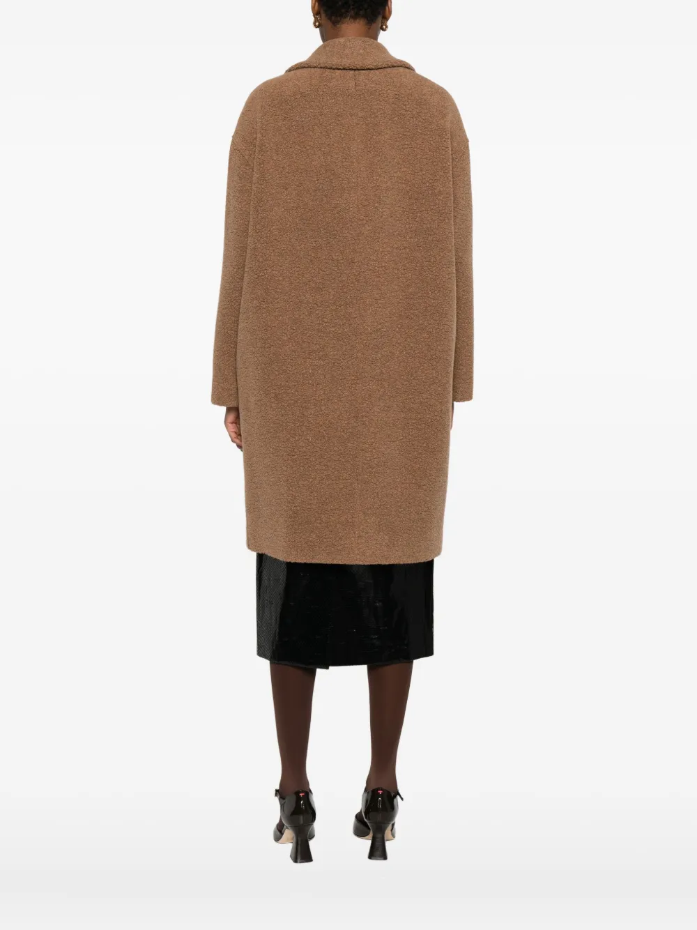 Harris Wharf London Bouclé jas Bruin