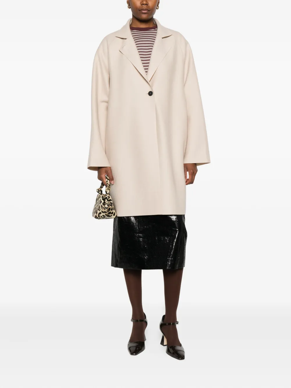 Harris Wharf London raglan-sleeve button coat | Single Breasted Coats | Image 2