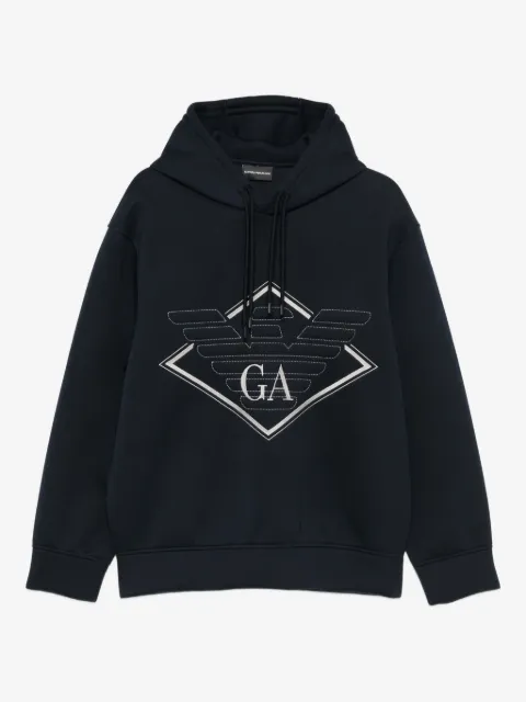 Emporio Armani hoodie con logo de águila