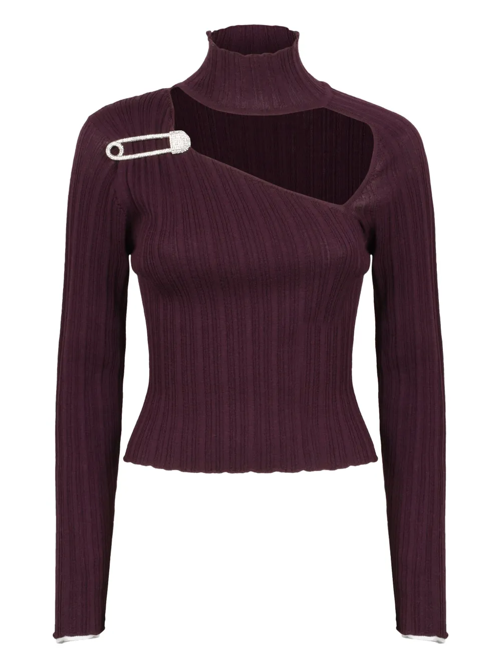 Giuseppe Di Morabito cut-out high-neck top - レッド Giuseppe Di Morabito cut-out high-neck top - レッド