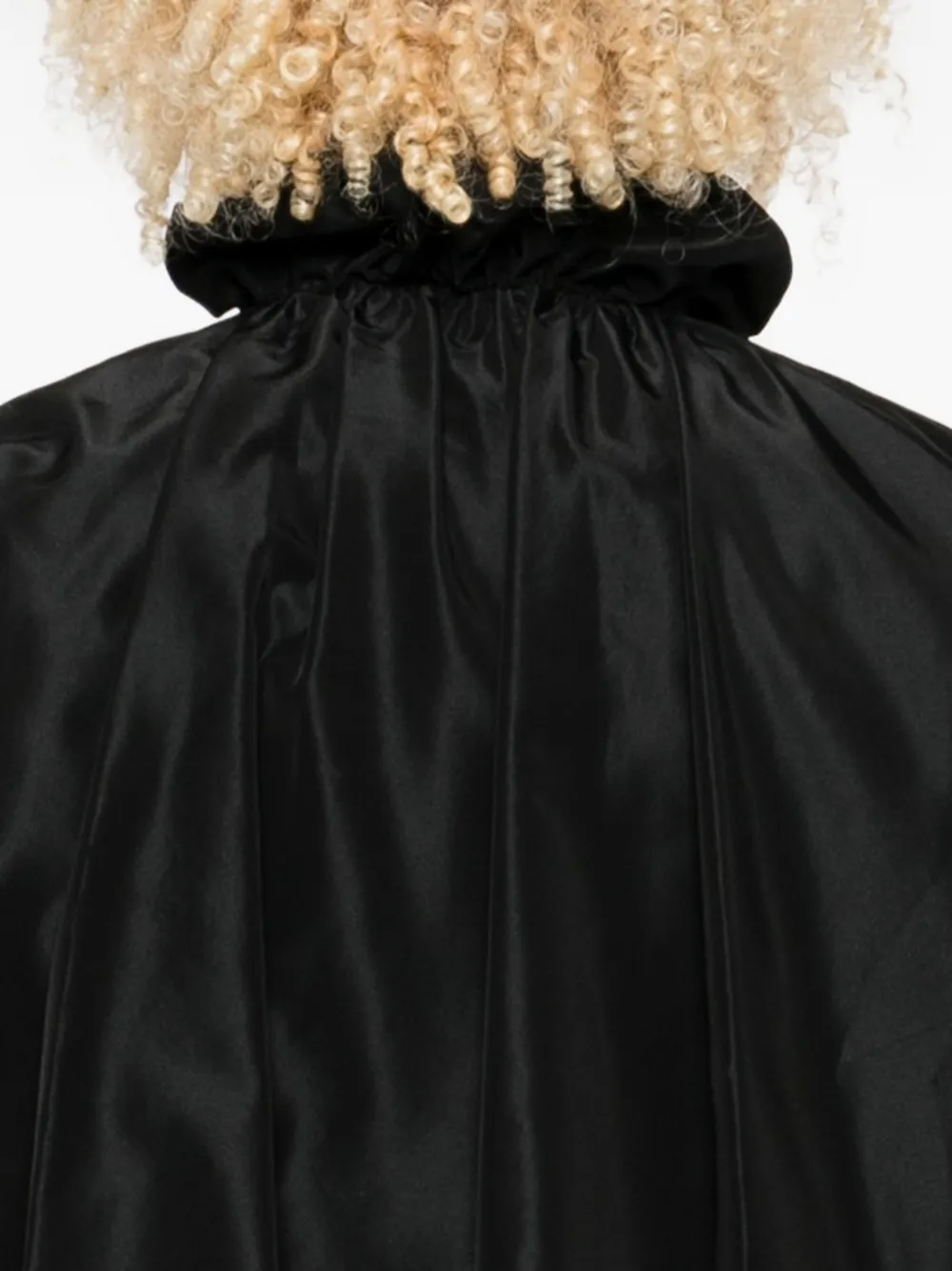 Vivetta Ruffled Zip-front Jacket In Black