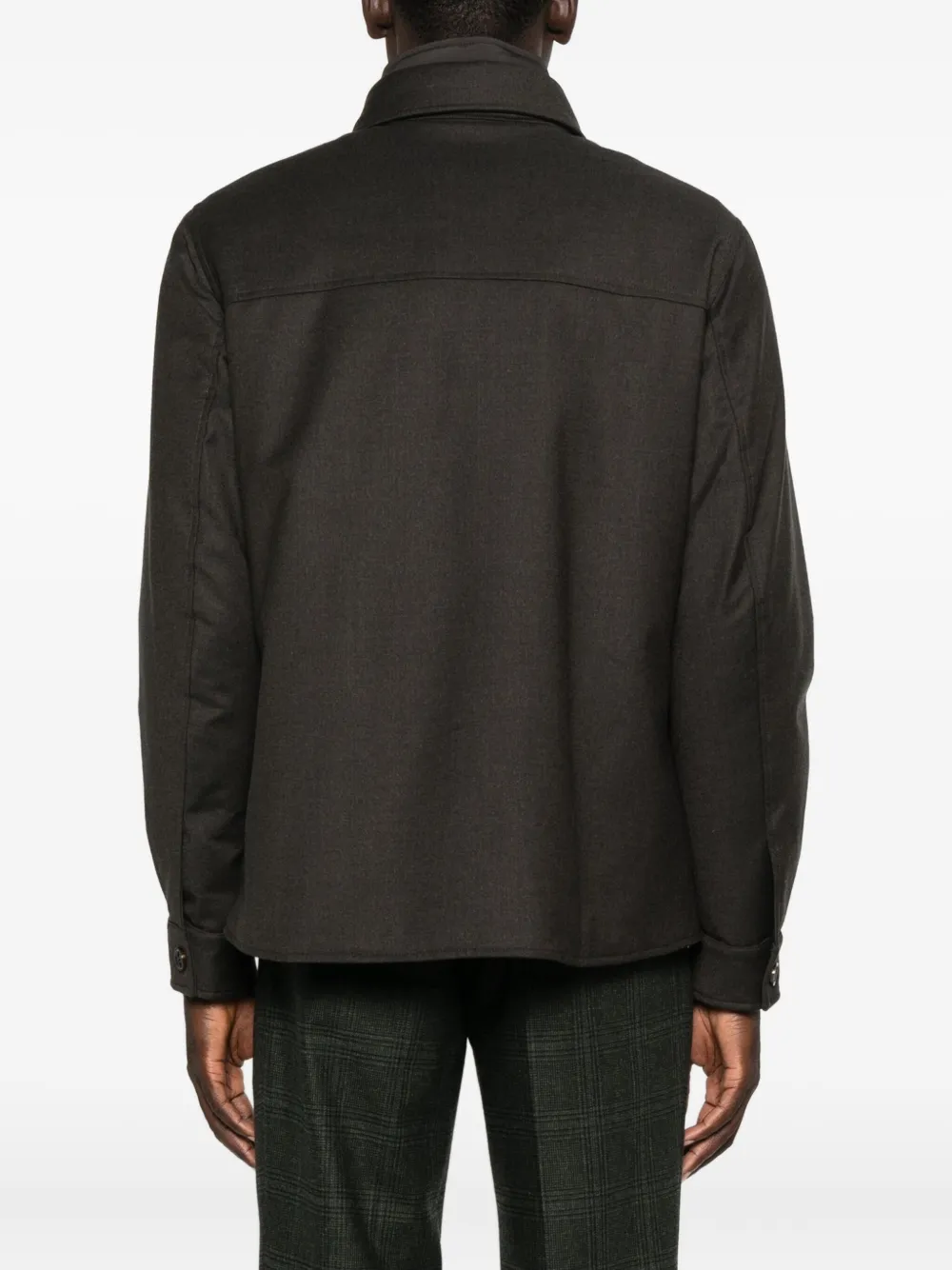 Moorer Button-fastening Flap-pocket Jacket In Brown