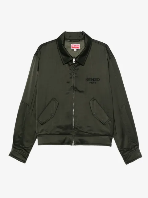 Kenzo logo-embroidered flap-pocket jacket