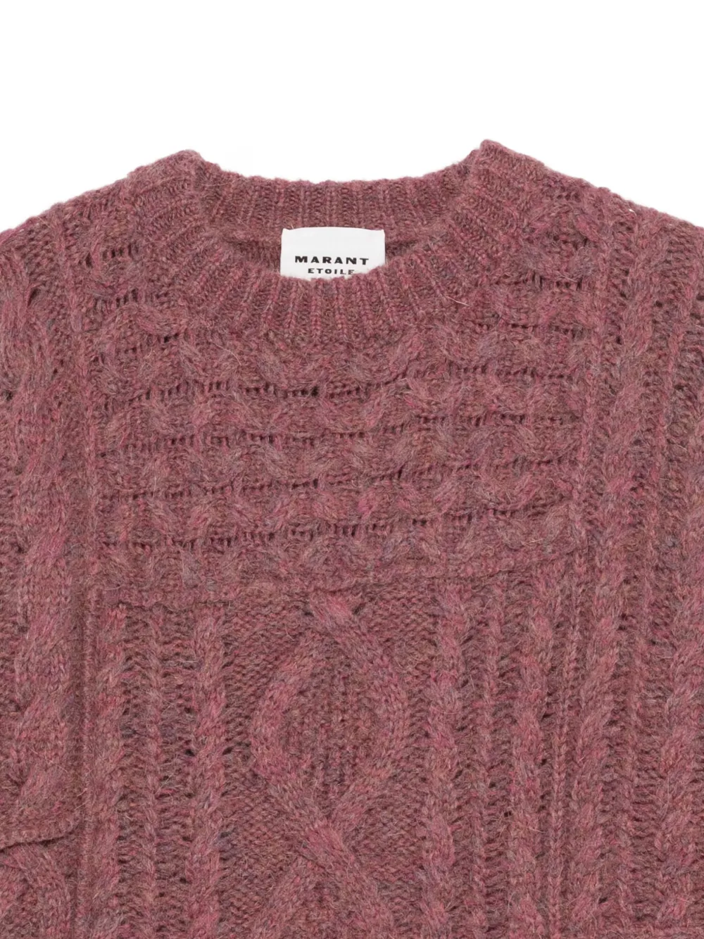 Isabel Marant Étoile Cable-knit Sweater In Pink