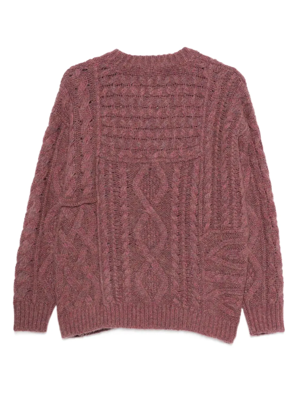 Isabel Marant Étoile Cable-knit Sweater In Pink