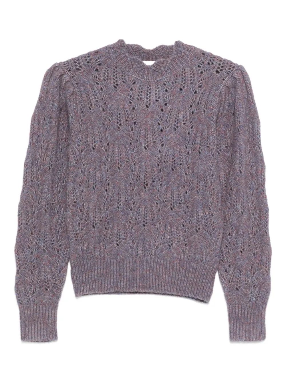 MARANT ÉTOILE パフスリーブ オープンニットセーター - パープル MARANT ÉTOILE パフスリーブ オープンニットセーター - パープル