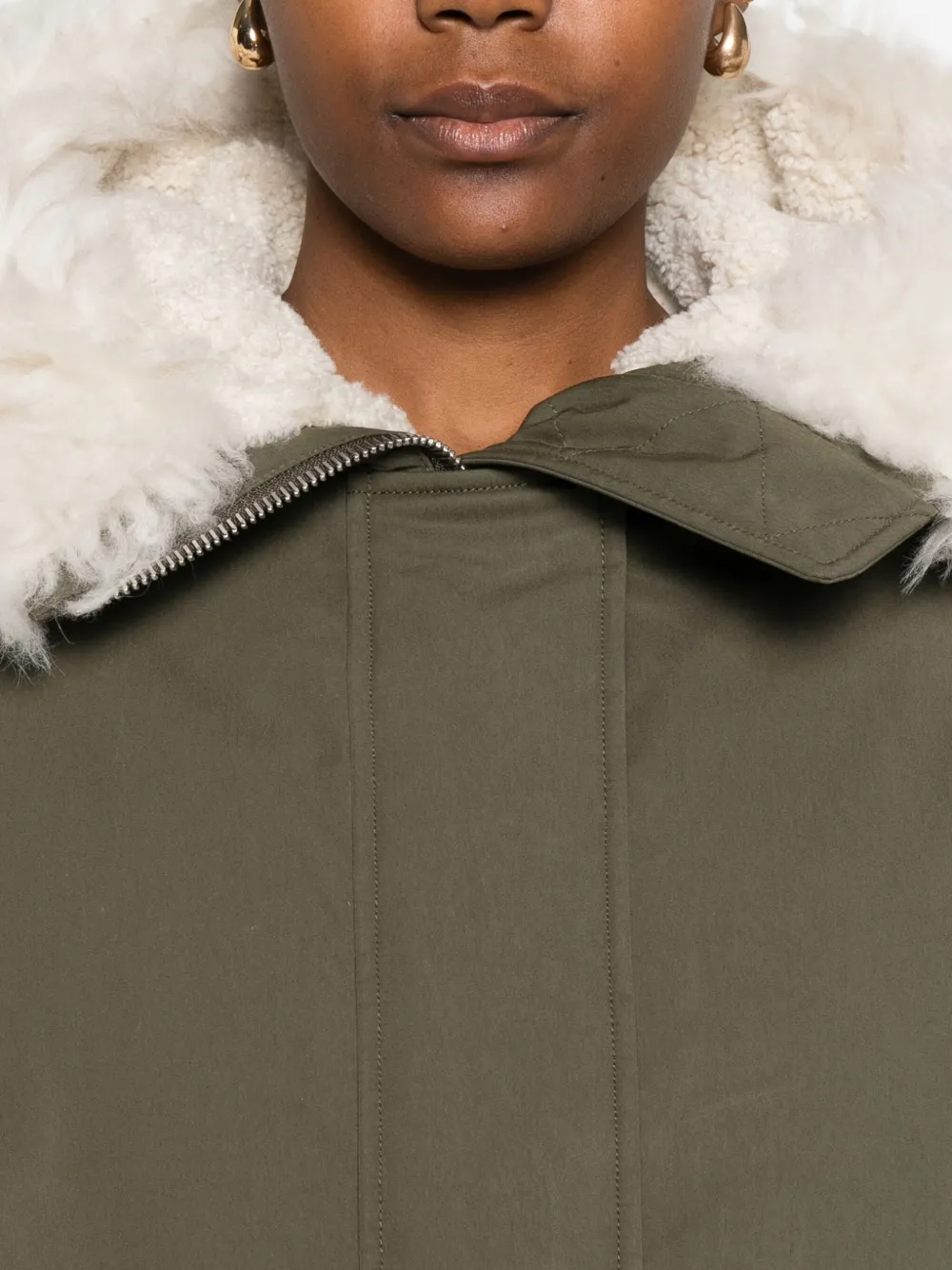 Yves Salomon Jack met capuchon Groen