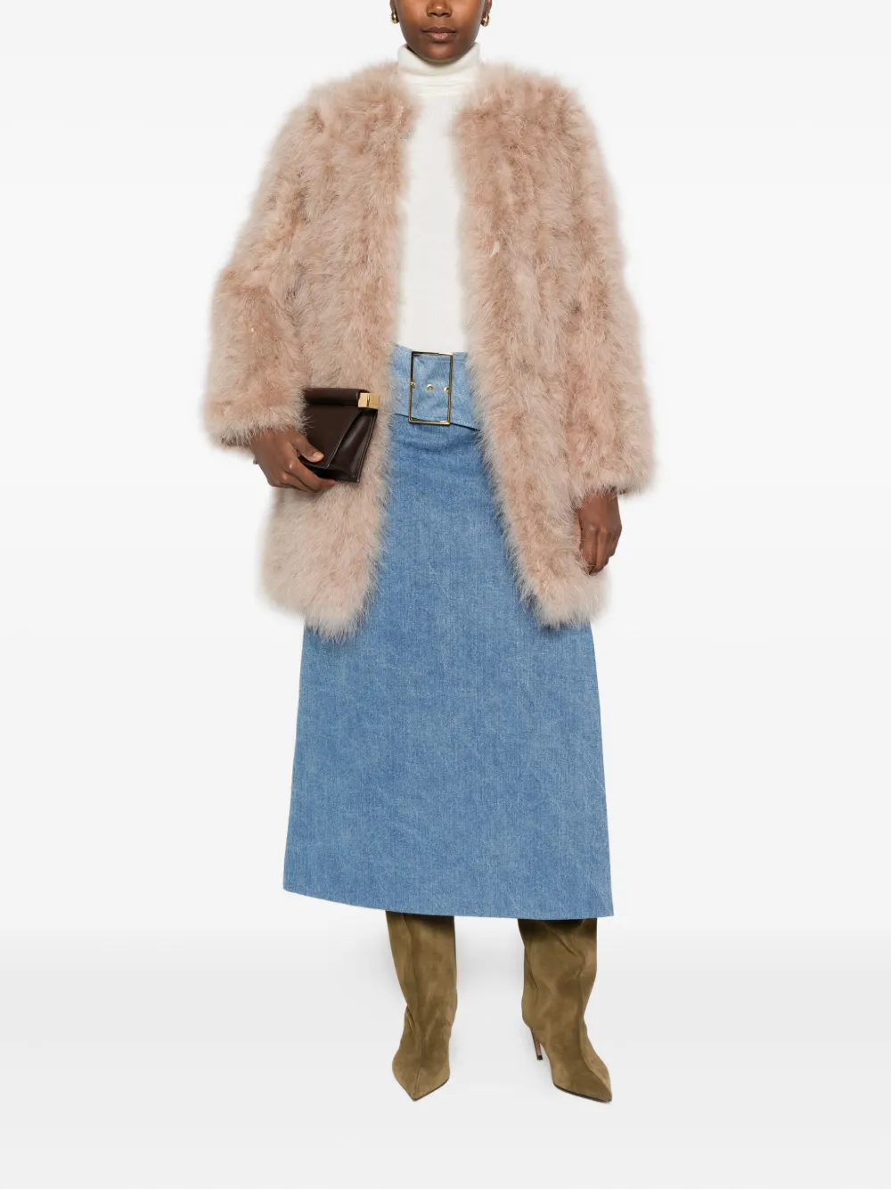 Yves Salomon long-sleeved coat | Single Breasted Coats | Image 2
