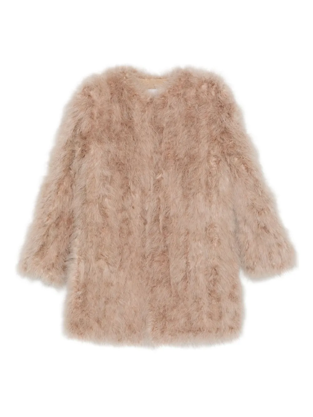 Yves Salomon long-sleeved coat | Neutrals | Image 1
