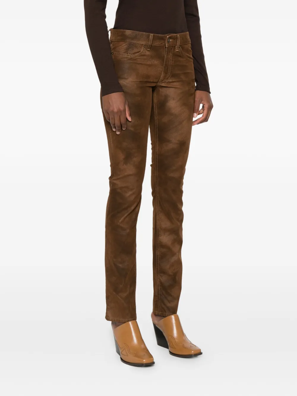 Isabel Marant Étoile Shade-effect Trousers In Brown