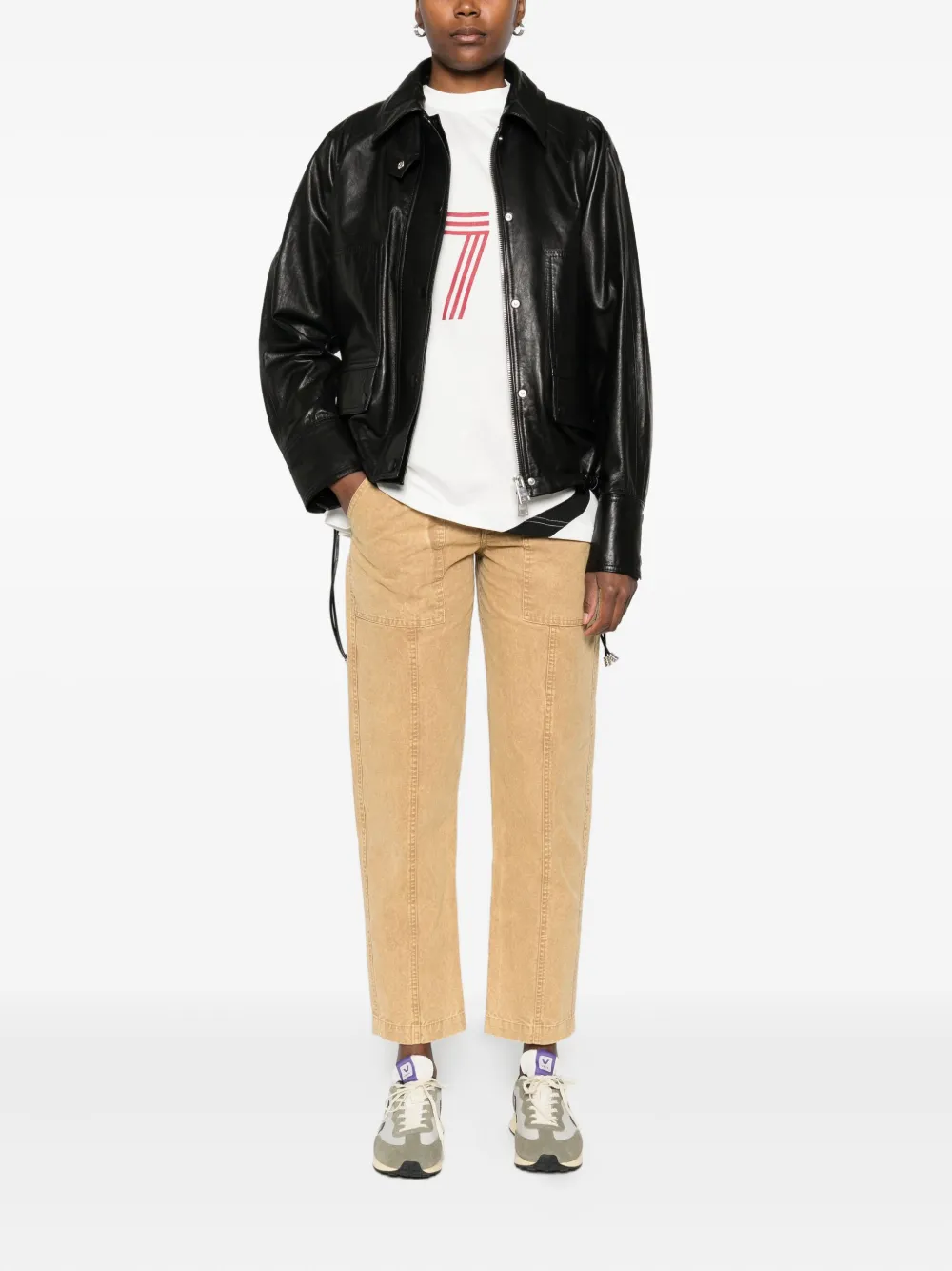 MARANT ÉTOILE Broek met vlakken en zak - Bruin