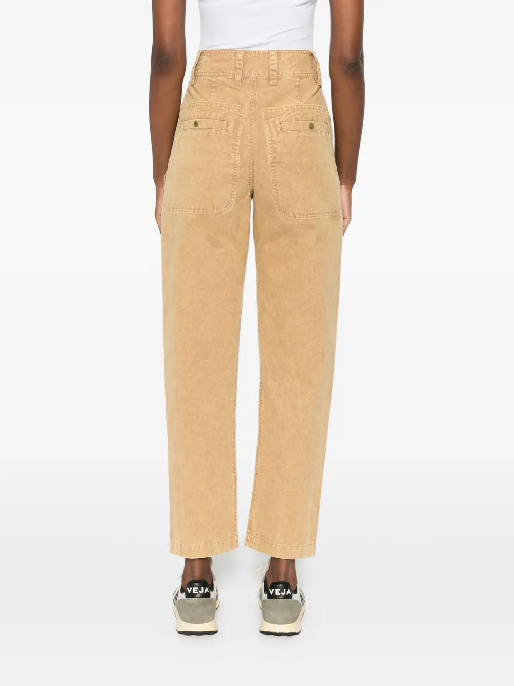 Isabel Marant Étoile Panelled Pocket Trousers In Brown