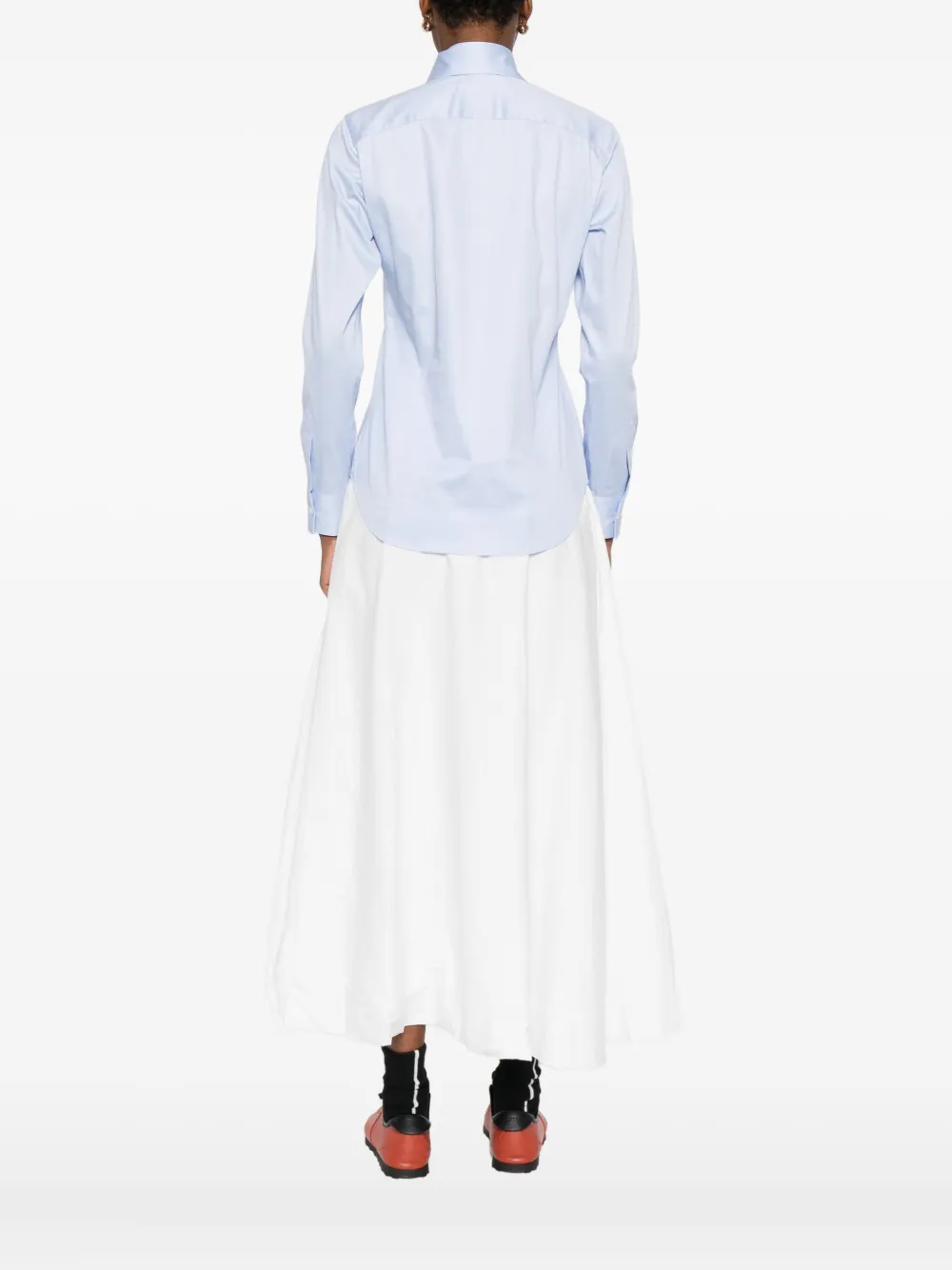 Mazzarelli Long-sleeve Button-up Shirt In Blue
