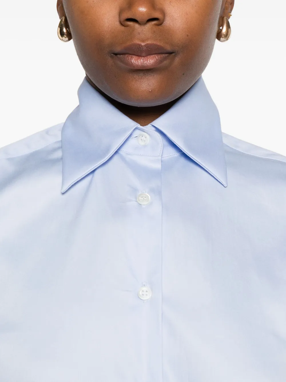 Mazzarelli Long-sleeve Button-up Shirt In Blue