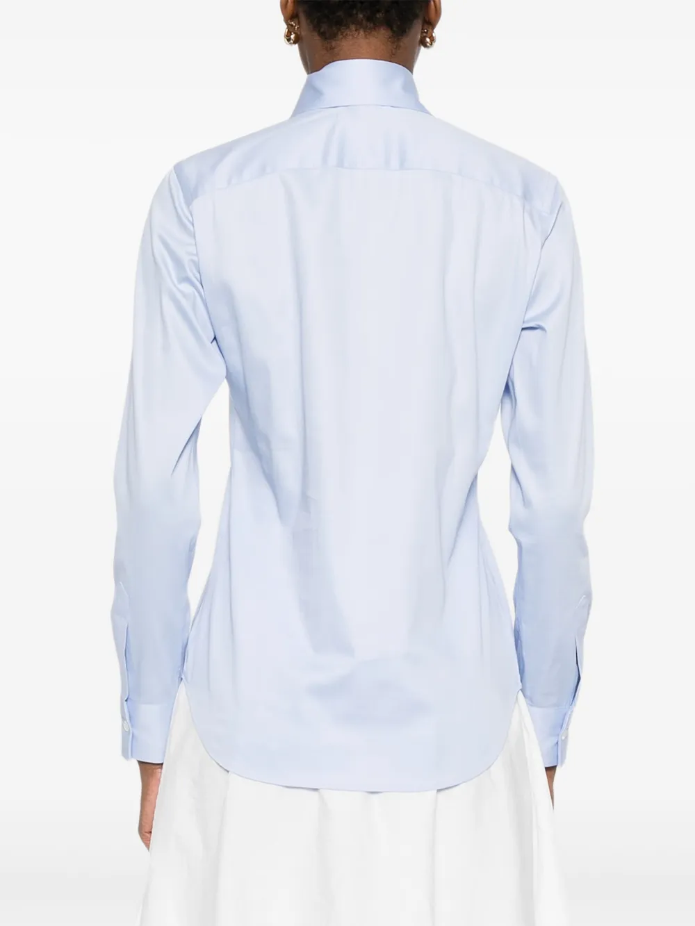 Mazzarelli Button-up blouse Blauw