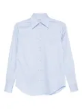 Mazzarelli long-sleeve button-up shirt - Blue