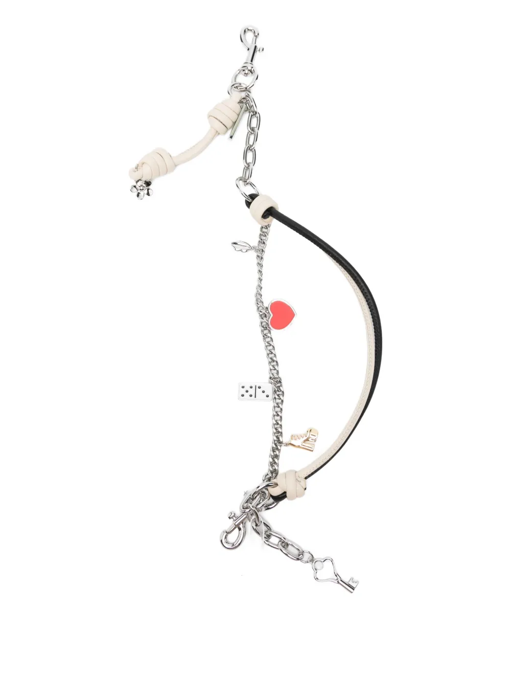 Marc Jacobs Ciondolo in pelle per borsa - Nero