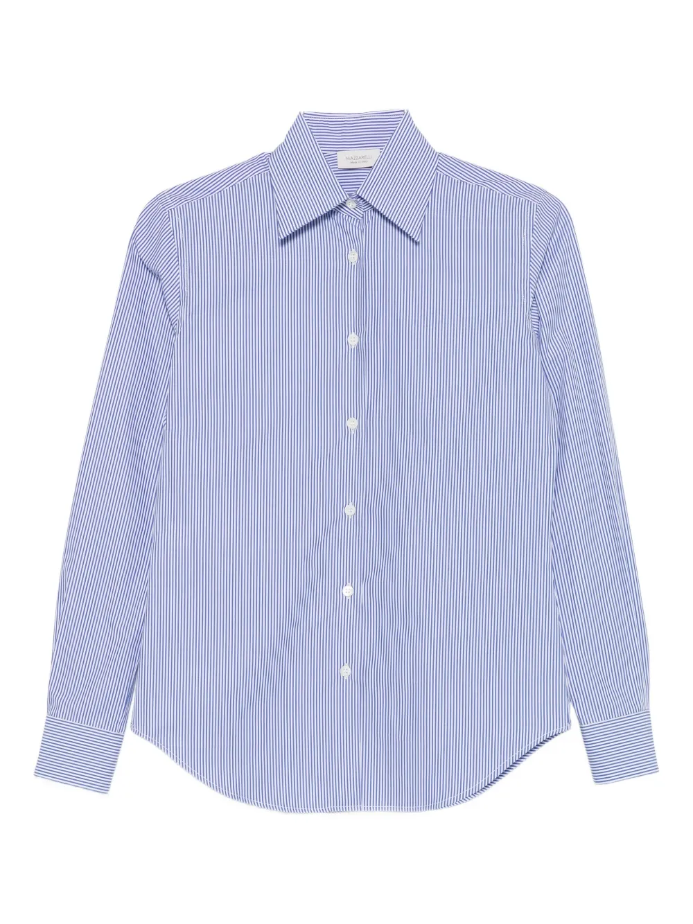 Mazzarelli Gea Striped Button-fastening Shirt In Blue