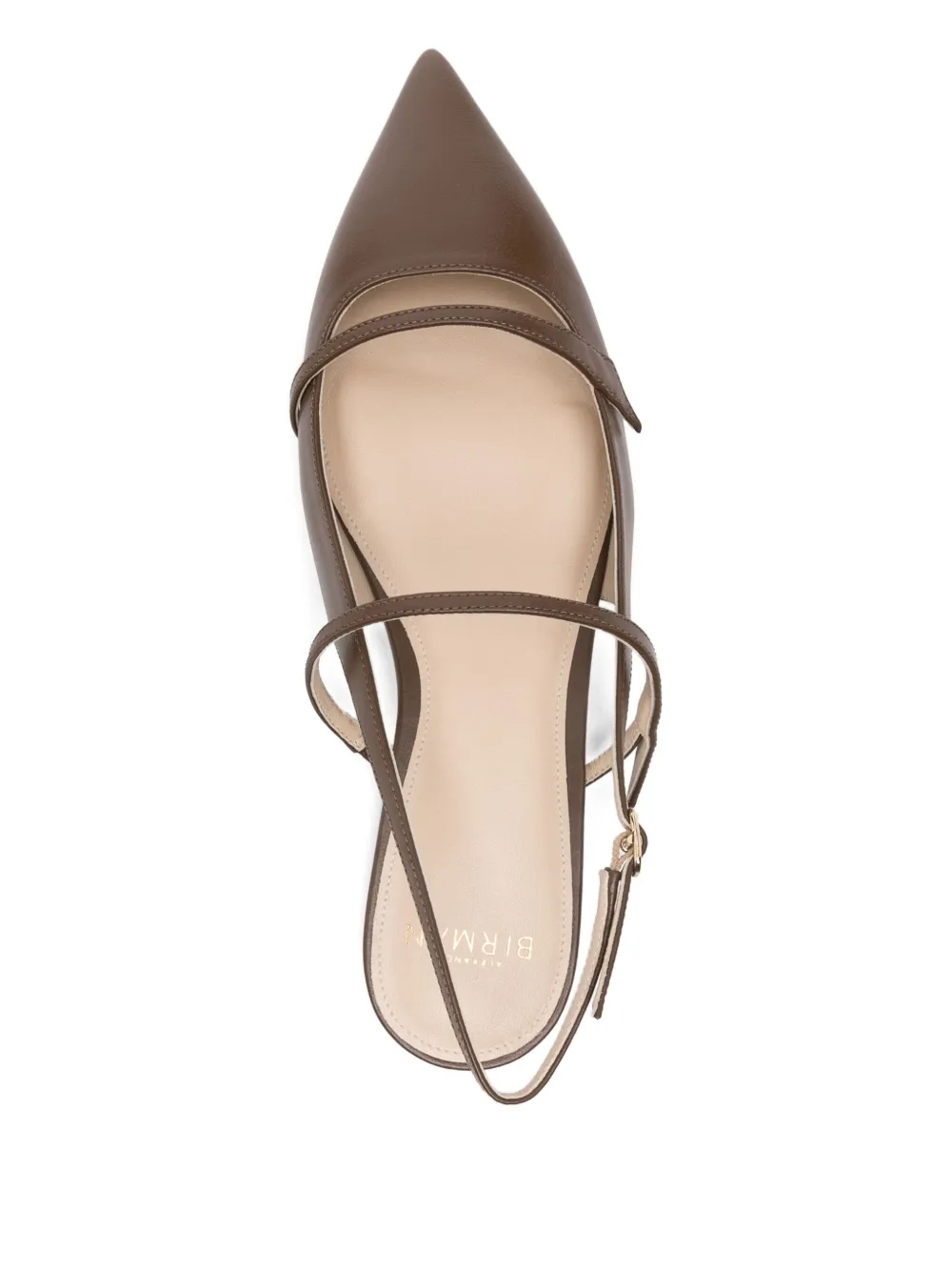 Alexandre Birman Leather Ballet Flats In Brown
