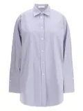 The Row striped-pattern shirt - Blue