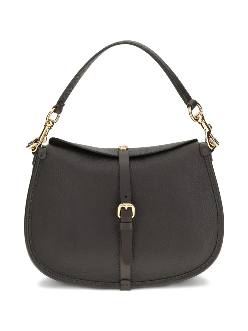 ETRO medium buckle-fastening pebble-leather shoulder bag | Brown | Image 1