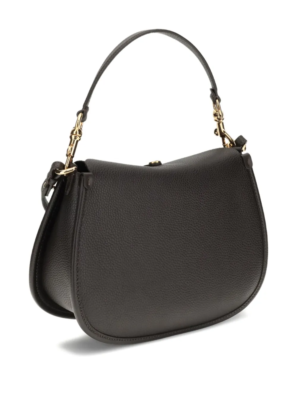 ETRO medium buckle-fastening pebble-leather shoulder bag - Bruin