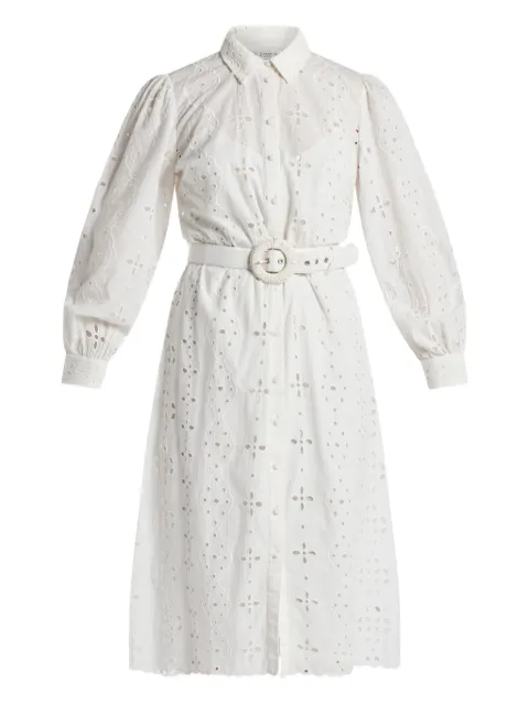 Hemant And Nandita Adya eyelet belted midi dress