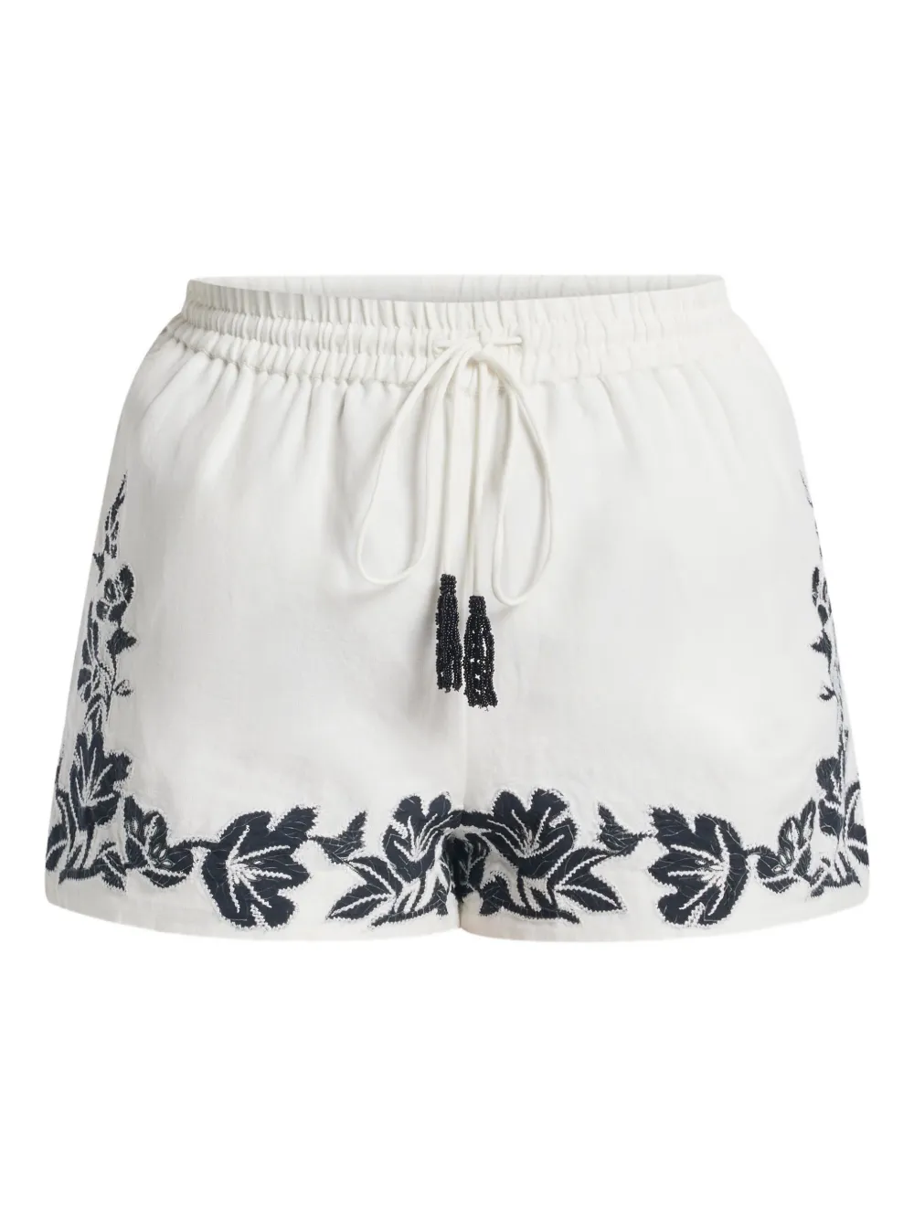 Hemant And Nandita Aahi embroidered tassel shorts | White | Image 1