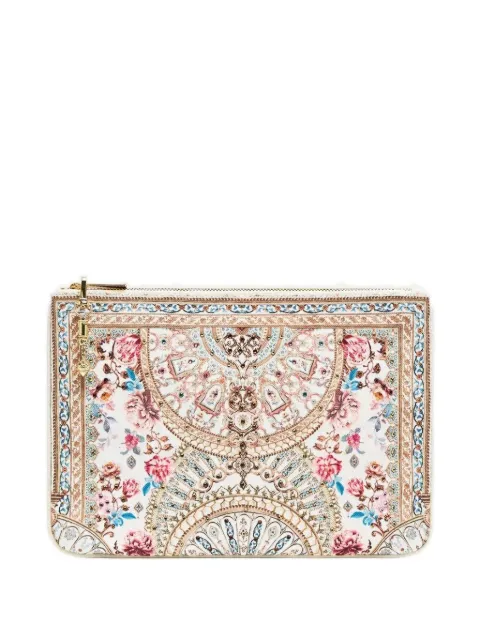 Camilla bolsa de mano con estampado floral y cierre