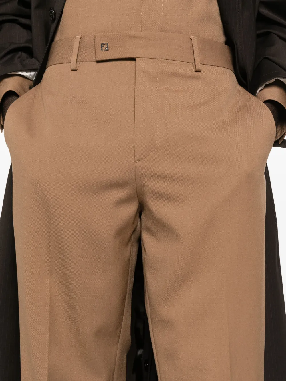 FENDI ストレートパンツ | ブラウン | FARFETCH JP