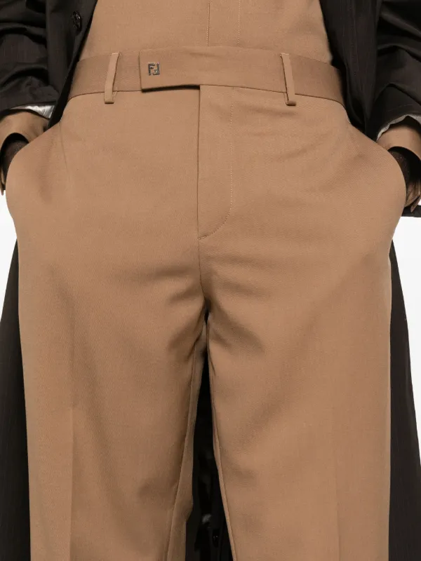 FENDI ストレートパンツ | ブラウン | FARFETCH JP