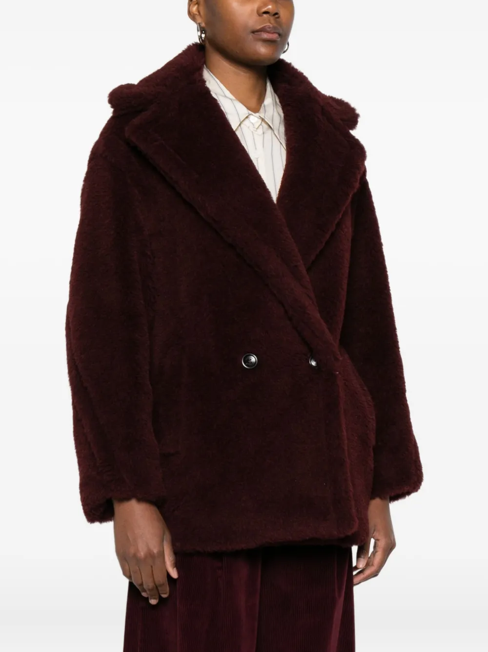 Max Mara Double-breasted Jacket In Black