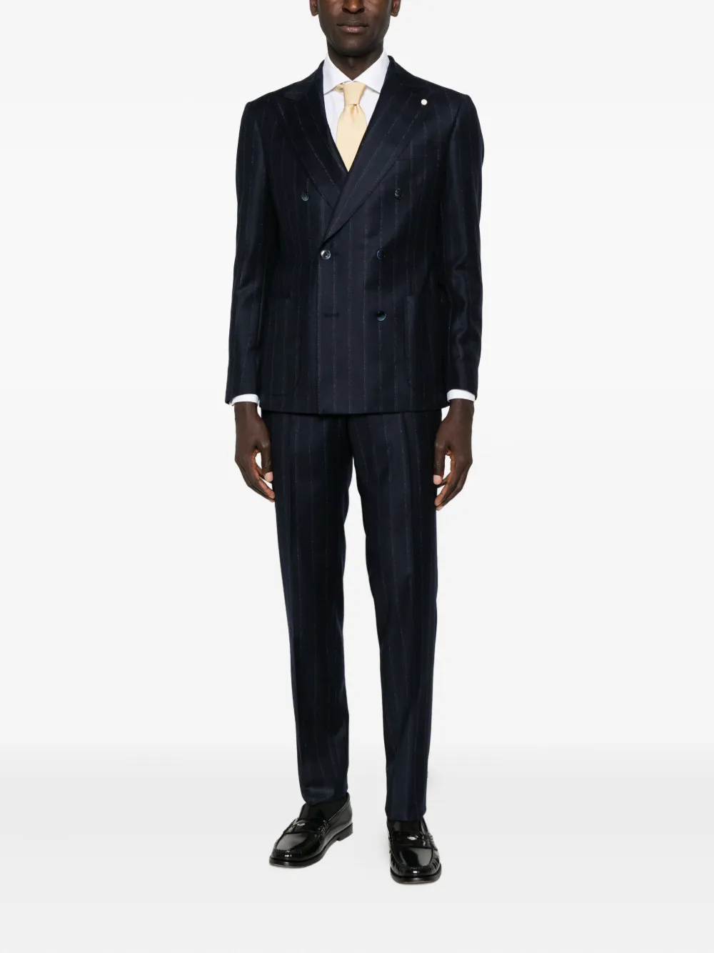 LUIGI BIANCHI MANTOVA pinstripe double-breasted suit | Double  Breasted Suits | Image 2